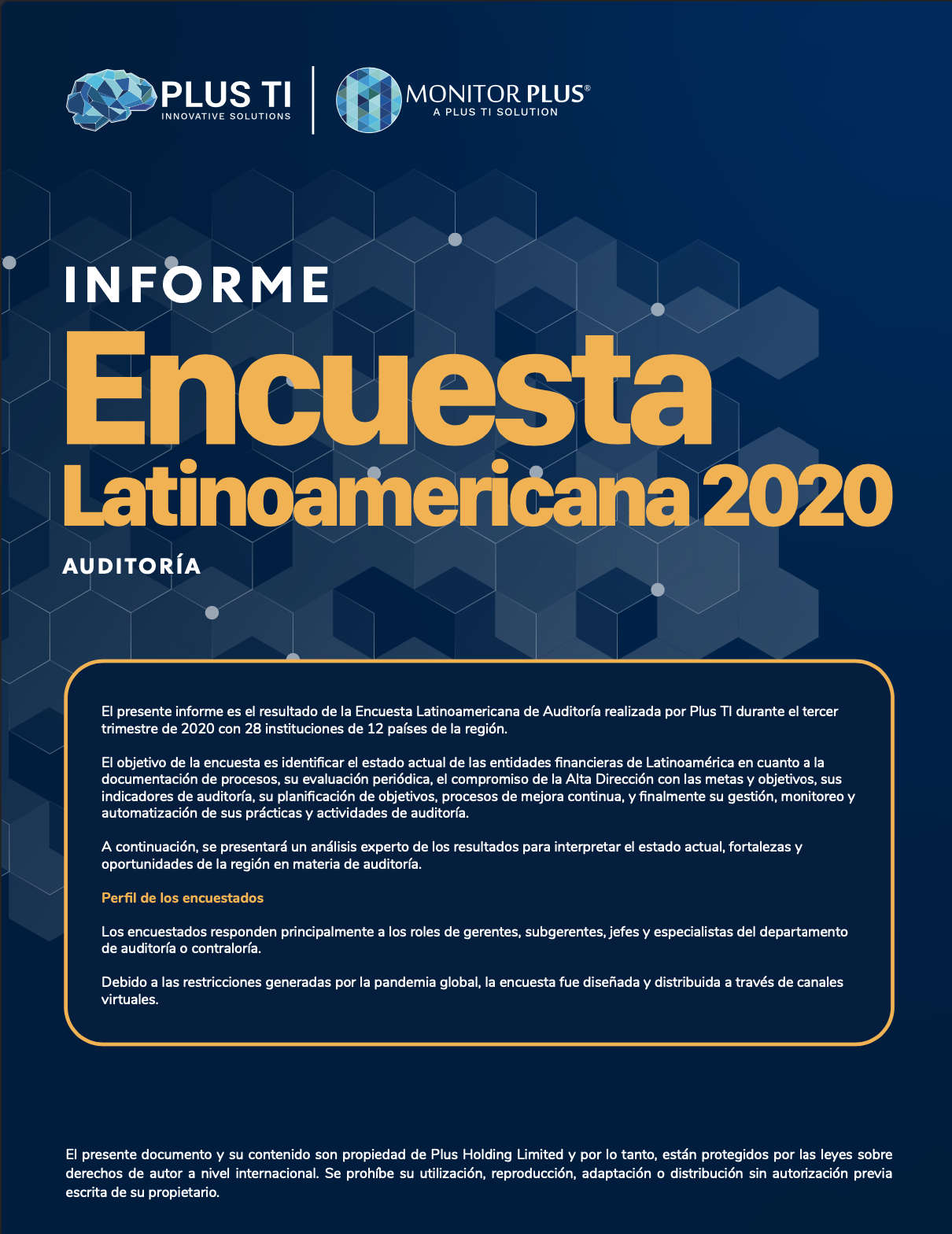 Informe encuesta Latinoaméricana 2020 Gestión de auditoría